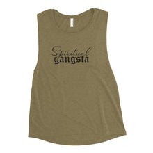 Load image into Gallery viewer, Ladies’ Spiritual Gangsta Muscle Tank