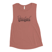 Load image into Gallery viewer, Ladies’ Spiritual Gangsta Muscle Tank
