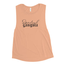 Load image into Gallery viewer, Ladies’ Spiritual Gangsta Muscle Tank
